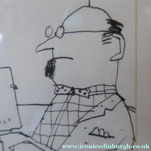 Load image into Gallery viewer, 1970s Cartoon Drawing for Sale by Barry Fantoni for the Listener Magazine
