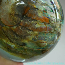 Load image into Gallery viewer, BRITISH ART GLASS. Vintage 1970s Isle of Wight Paperweight. Flame Mark Ponti
