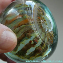 Load image into Gallery viewer, BRITISH ART GLASS. Vintage 1970s Isle of Wight Paperweight. Flame Mark Ponti
