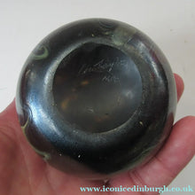 Load image into Gallery viewer, 1980s Iridescent Swirls Paperweight signed Peter Layton British Art Glass
