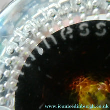 Load image into Gallery viewer, 1970s Caithness Glass Paperweight Entitled Flower in the Rain YELLOW Flower
