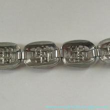 Load image into Gallery viewer, 1960s Silver Colour Brutalist Design Bracelet Vintage Costume Jewellery
