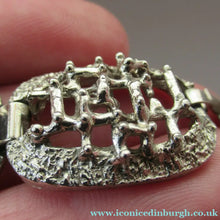 Load image into Gallery viewer, 1960s Silver Colour Brutalist Design Bracelet Vintage Costume Jewellery
