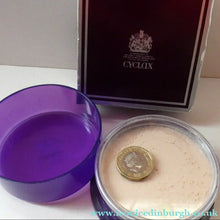 Load image into Gallery viewer, Vintage 1970s CYCLAX Loose Face Powder. Sealed Purple Box. CHAMPAGNE PEACH
