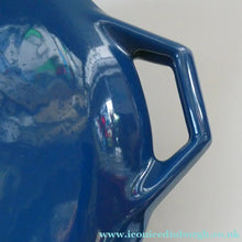 Load image into Gallery viewer, Vintage DANISH Copco D3 Bright Blue Enamel Cast Iron Lidded Casserole Pot
