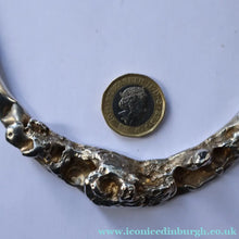Load image into Gallery viewer, Vintage 1970s DANISH Necklace Jacob Hull Brtualitst Silver Plate Necklace for B+D (Buch &amp; Deichmann)
