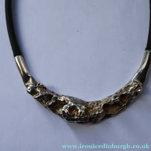 Load image into Gallery viewer, Vintage 1970s DANISH Necklace Jacob Hull Brtualitst Silver Plate Necklace for B+D (Buch &amp; Deichmann)
