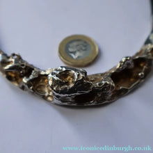 Load image into Gallery viewer, Vintage 1970s DANISH Necklace Jacob Hull Brtualitst Silver Plate Necklace for B+D (Buch &amp; Deichmann)
