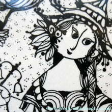 Load image into Gallery viewer,  DANISH Wall Plaque or Chopping Board. Designed by Bjorn Wiinblad for Rosenthal. Title EAST
