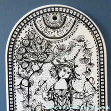 Load image into Gallery viewer,  DANISH Wall Plaque or Chopping Board. Designed by Bjorn Wiinblad for Rosenthal. Title EAST
