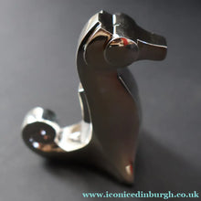 Load image into Gallery viewer, Vintage 1970s  Dansk Silver-Plate Paperweight in Original Presentation Box. SEA HORSE
