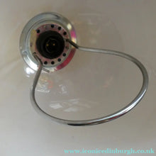 Load image into Gallery viewer, 1970s GUZZINI Era Pendant Hanging RISE and FALL Light Shade with Chrome Cap and Handle
