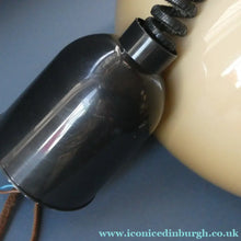 Load image into Gallery viewer, 1970s GUZZINI Era Pendant Hanging RISE and FALL Light Shade with Chrome Cap and Handle
