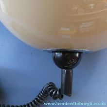 Load image into Gallery viewer, 1970s GUZZINI Era Pendant Hanging RISE and FALL Light Shade with Chrome Cap and Handle
