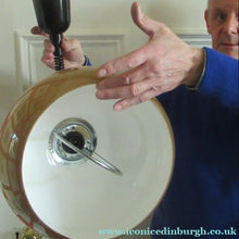 Load image into Gallery viewer, 1970s Guzzini Era Rise and Fall Mushroom Plastic Lamp Shade
