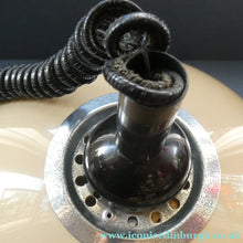 Load image into Gallery viewer, 1970s GUZZINI Era Pendant Hanging RISE and FALL Light Shade with Chrome Cap and Handle
