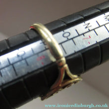 Load image into Gallery viewer, 1970s Scottish 9ct Gold Ring. Ortak Design St Magnus  Cross
