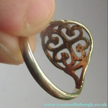 Load image into Gallery viewer, 1970s Scottish 9ct Gold Ring. Ortak Design St Magnus  Cross
