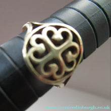 Load image into Gallery viewer, 1970s Scottish 9ct Gold Ring. Ortak Design St Magnus  Cross
