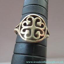 Load image into Gallery viewer, 1970s Scottish 9ct Gold Ring. Ortak Design St Magnus  Cross
