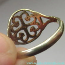 Load image into Gallery viewer, 1970s Scottish 9ct Gold Ring. Ortak Design St Magnus  Cross
