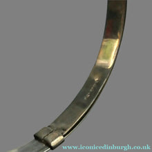 Load image into Gallery viewer, Vintage 1970s Hallmarked Silver Bracelet / Bangle with Greek Key Patter. Expanding Fitting
