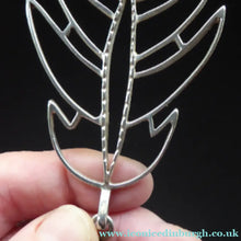 Load image into Gallery viewer, Large 1970s Silver Leaf Shape Pendant IPM
