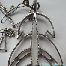 Load image into Gallery viewer, Large 1970s Silver Leaf Shape Pendant IPM
