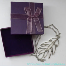 Load image into Gallery viewer, Large 1970s Silver Leaf Shape Pendant IPM
