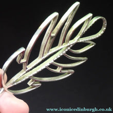 Load image into Gallery viewer, Large 1970s Silver Leaf Shape Pendant IPM
