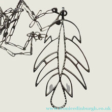 Load image into Gallery viewer, Large 1970s Silver Leaf Shape Pendant IPM
