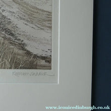 Load image into Gallery viewer, KATHLEEN CADDICK (b. 1937). Hand-Coloured Etching Entitled "Tracks in the Snow". Pencil Signed Artist's Proof
