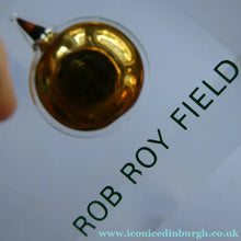 Load image into Gallery viewer, 1970s Scottish Rob Roy and Ivanhoe Oil Fields Paperweight Scottish Oil Hess
