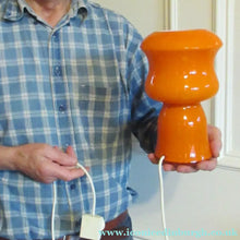 Load image into Gallery viewer, 1970s French Table Lamp by Vianne V V Glass. Holmegaard Style
