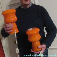Load image into Gallery viewer, 1970s French Table Lamp by Vianne V V Glass. Holmegaard Style
