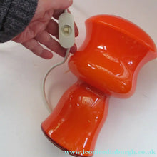 Load image into Gallery viewer, 1970s French Table Lamp by Vianne V V Glass. Holmegaard Style
