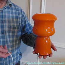 Load image into Gallery viewer, 1970s French Table Lamp by Vianne V V Glass. Holmegaard Style
