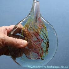 Load image into Gallery viewer, Vintage 1970s ISLE OF WIGHT Glass Lollipop Vase with Flame Pontil Mark
