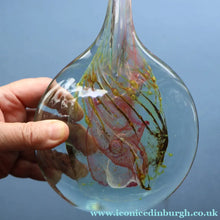 Load image into Gallery viewer, Vintage 1970s ISLE OF WIGHT Glass Lollipop Vase with Flame Pontil Mark
