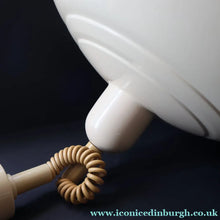Load image into Gallery viewer, 1970s Italian Hanging Flying Saucer Shape. Rise and Fall Pendant Light Rolly Brevettato. - Vintage Lampshade
