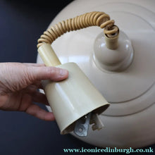 Load image into Gallery viewer, 1970s Italian Hanging Flying Saucer Shape. Rise and Fall Pendant Light Rolly Brevettato. - Vintage Lampshade
