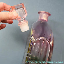 Load image into Gallery viewer, 1970s ITALIAN Luigi Bormioli Crystal Decanter: ’Light and Music’ Series with Geometric Design - European Glass
