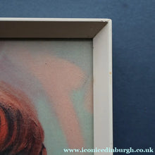 Load image into Gallery viewer, Vintage 1970's Kitsch "Big Eyes" Print By D Golding. Boy Dressed in Blue and White Pyjamas
