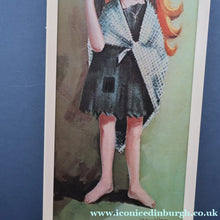 Load image into Gallery viewer, Vintage 1970's Kitsch "Big Eyes" Print By D Golding. Little Beggar Girl

