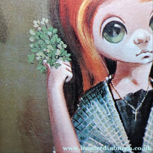 Load image into Gallery viewer, Vintage 1970's Kitsch "Big Eyes" Print By D Golding. Little Beggar Girl
