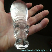 Load image into Gallery viewer, 1970s KOSTA BODA Glass Submerged Hippopotamus. Designed by Bertil Vallien

