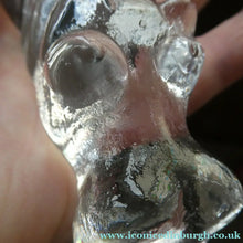 Load image into Gallery viewer, 1970s KOSTA BODA Glass Submerged Hippopotamus. Designed by Bertil Vallien
