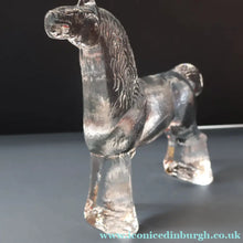 Load image into Gallery viewer, A/ 1970s KOSTA BODA Large Glass horse Designed by Bertil Vallien. 8 1/4 inches
