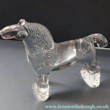 Load image into Gallery viewer, A/ 1970s KOSTA BODA Large Glass horse Designed by Bertil Vallien. 8 1/4 inches

