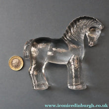 Load image into Gallery viewer, 1970s KOSTA BODA Small Glass horse Designed by Bertil Vallien
